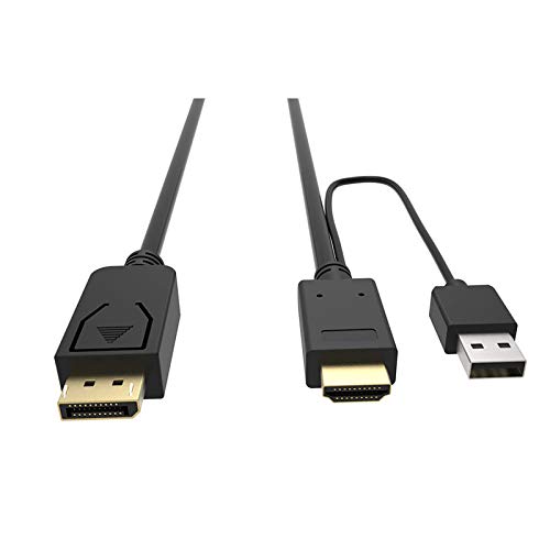 GOURCE Computer Power Cable,Upgraded Version Hdmi to Large Dp Public