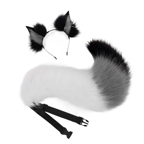 Serre-tête queue de loup et oreilles pour vos soirées Halloween et fêtes