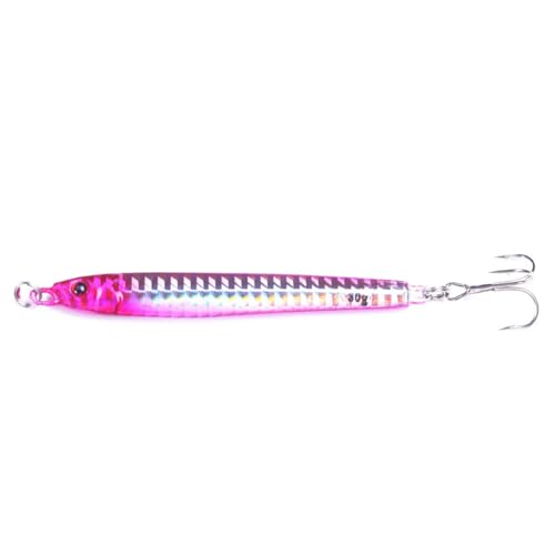 FOLANDO Metal Sea Fishing Lures with Hooks, Spinner Lure sea fishing sinking lure for Sea Fishing Tackle for Long Cast Deep Sea Fishing 60g 2#