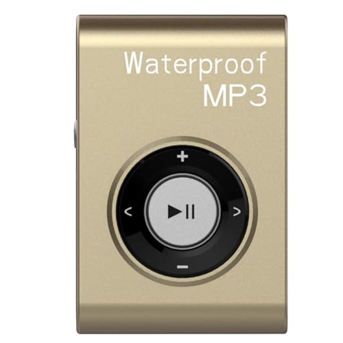 Butyge Reproductor de Música MP3 Deportivo Resistente Al Agua IPX8, con Miniclip para Buceo, Surf, Natación y Radio FM. Auriculares Resistentes Al Agua B