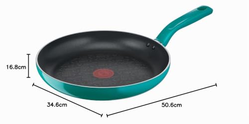 Tefal G804S4 Chefclub Pasta La Vista Kochgeschirr-Set | Titanium Antihaftversiegelung | Thermo-Signal Temperaturanzeiger | unbedenkliches Kochen | einfache Reinigung | induktionsgeeignet | blau/grün