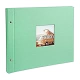 En el álbum de fotos de tornillo hay 40 páginas blancas para fotos en formato 9 x 13 cm, 10 x 15 cm o 13 x 18 cm, que ponen en escena tus momentos más preciados en vertical y horizontal