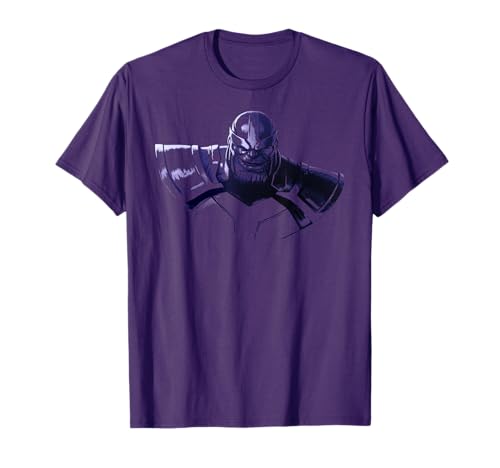 T-shirt Marvel Avengers Thanos purple hue en coton pour fan de pop culture et comics