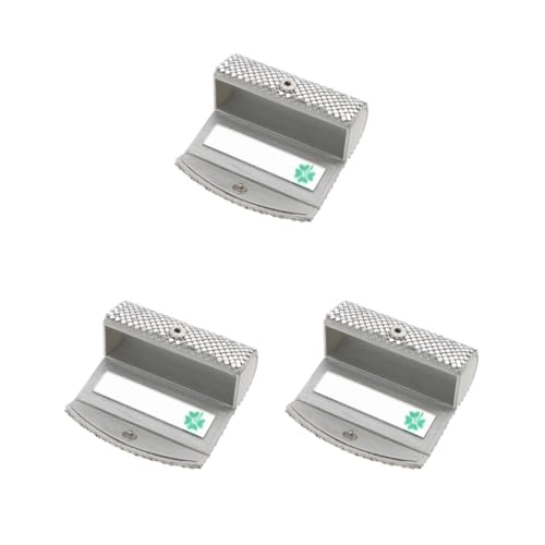 Estuche organizador para pintalabios, bolsa de almacenamiento de brillo de labios con espejo, color plateado, Juego de 3 (plata), Travel Size, como se muestra en la