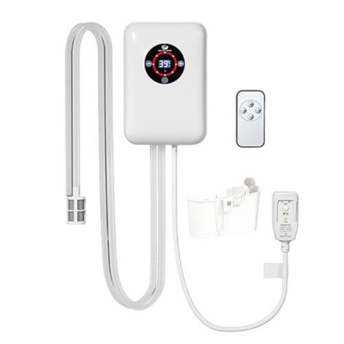 VCYEX Termostato De Calefacción Calentador Termostático Portátil para Bañera – Termostato para Pediluvios Y Piscinas Pequeñas, Termostato De CalefacciónWhite,22 * 14.8 * 7.5CM