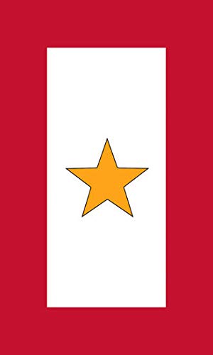 Jr Studio 3X5 Inch 1 Gold Star Service Flag Sticker - Military Fallen Army Served Gave All Vinyl Decal Sticker Car Waterproof Car Decal Bumper Sticker #TOP12