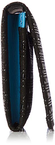 Indenya 2804-01 Takane Business Card Holder, Black Background x Black Lacquer, Mt. Fuji Pattern3