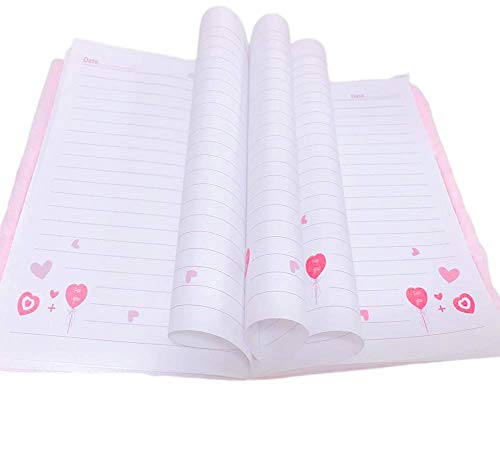 Luolizon Cat Diary For Girls With Lock And 2 Keys,Kids Journal Notebook Gift Set With Multicolored Pen, 80 Sweet Heart Lined Sheets #TOP4