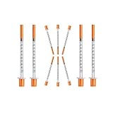 LINKFAR 50 Stück 1ml spritze (spritzen 1ml) 30G (0,3 x 8 mm), dosierspritze mit Skala, Einzeln verpackt, Deutsche Marke, für Labor, Industrie & Flüssigkeitsanwendungen (50)