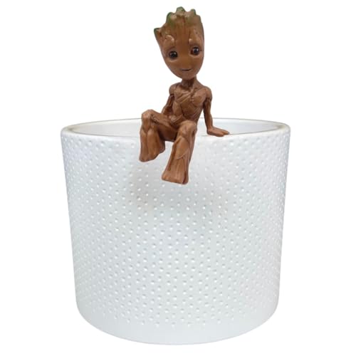 Christmas Inspirations Blumentopf Deko Anhänger Groot - Marvel Pot Buddy 10 cm aus Polyresin dekorative Pflanzentopf Figur zum Einhängen für Blumentopf oder Vase Geschenkidee für Fans