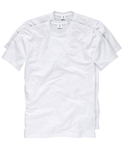Preisvergleich Produktbild RAGMAN Shirt weiss im Doppelpack Rundhals, L