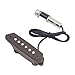 Irfora Dual Coil Soundhole Pickup with Guitar Volume Tone Control Pickup, Passive Acoustic Soundhole Pickup with Adjustable Volume and Tone, Vintage Rosewood Design for 39-42 inch