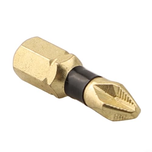 Embout de tournevis PH2 type cruciforme antidérapant pour tournevis électrique et perceuse à vitesse régulée, tige 1/4" (25 mm)
