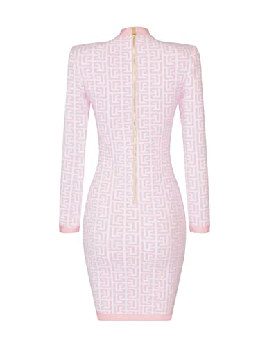 meilun Long Sleeve Mini Bandage Dress for Women Jacquard Sexy Formal Ladies Dresses for Wedding Guest2