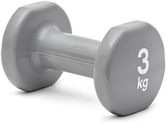 Reebok RAWT-18003 Dumbbells, 6.6 lbs (3 kg), Set of 2, Muscle Training, Soft Coating