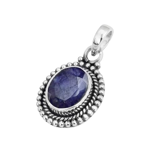 Pendentif ovale en argent sterling 925 anti-allergie sain