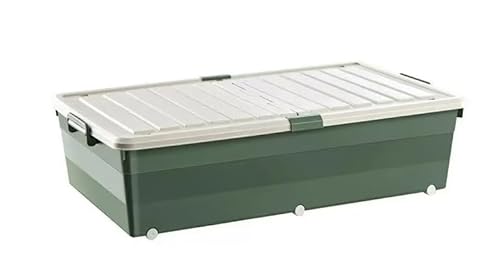 fancyfly亀水槽 大きい ボックス 亀飼育用プラスチック ープン爬虫類ケース 観察 亀箱 オープン水槽 爬虫類 飼育ケース ボックス タートルプラスチック エサ皿 日光浴 両生類ペット用品 (90*46*24cm)