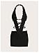 WDIRARA Women's Sexy Cut Out Halter Mini Dress Tie Backless Deep V Neck Sleeveless Bodycon Dresses Black X-Small
