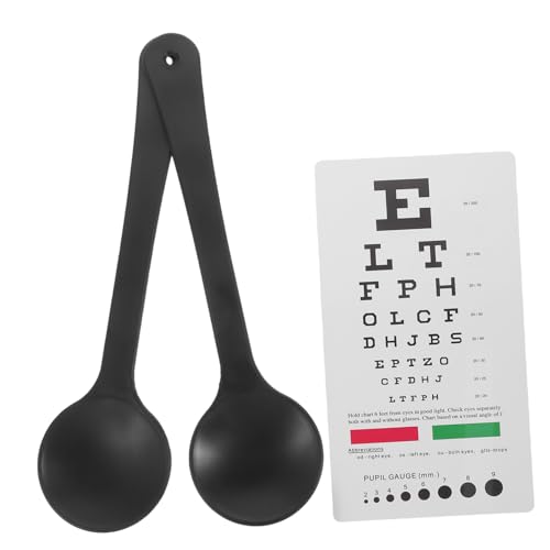 Veemoon Vision Test Eye Chart Set 6 Ft 14 in Distance Charts Eye Occluder for Glasses Fitting Wall or Hanging Essential for Optometrists Students
