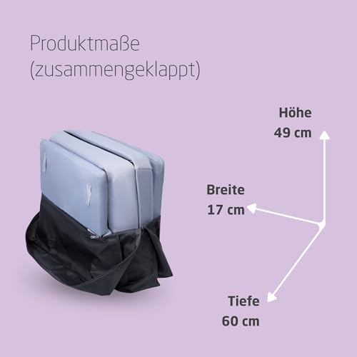 Maxi-Cosi Iris2, 2-in-1 Reisebett Baby, 0-3 Jahre, 0-15 kg, Kompaktes Reisebettchen, 2 Ebenen, Seitliches Einstiegsfenster, Faltbar & Leicht, Matratze Erweiterbar, Umweltfreundlich, Essential Grey