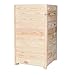 Produktbild TIMBERMIK Holz Blumenkasten 40x40x70cm Geschliffener Getrockneter Blumentopf Pflanzkübel Pflanzkasten Blumenkübel für Garten Balkon und Terrasse Außen & Innen