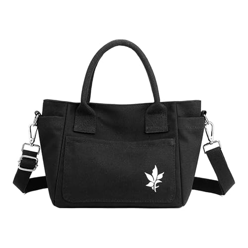 Luckywaqng Woman Beach Weaving Shoulder Bag Ladies Trendy Summer Hand Bag Bolsas Hombres, Negro , talla única