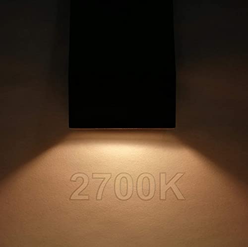 Gkoled 6-Pack Low Voltage Led Deck Lights, 12V Ac/Dc Landscape Post Fence Light With 2W Integrated Led Chips, 2700K Ip65, Railing Post Accent Lighting, Die-Cast Aluminum, Powder Coated Finish, Black #TOP6