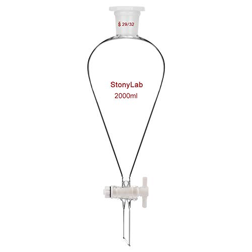 Entonnoir séparateur à paroi épaisse stonylab contre fuites solvants