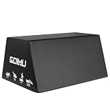 Goimu HT01-B Hip Thrust Bench, Hip Thrust Machine for Core&Ab Strength Training, Hip Thrust Booty Workout Box with Non-Slip, Glute Bridge Machine for Home and Gym, Large/Medium Size (Large-BK)