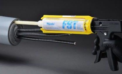 FST-250KIT1 Polyurethane Foam Duct Sealant Kit 8.5 oz Cartridge Amber Resin Clear Curing Agent