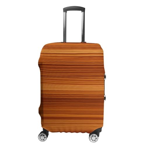 Wood Grain Luggage Cover Elastic Suitcase Protector Case Anti-Scratch Washable Baggage Covers Protector For Traveling, Aircraft Consignment XL