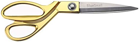 Sewing Scissors 9-Inch Professional Tailor Shears Stainless Steel Sewing Scissors Suitable for Home Office Artists Students Tailors Dressmakers (Gold)