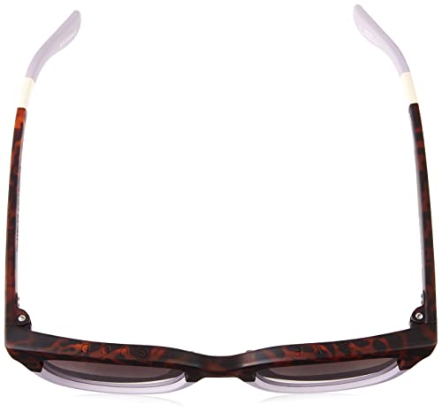 TOMS Women's Savanna Cat Eye Sunglasses, Matte Blonde TORT Light Orchid Fade, 52-22-1484