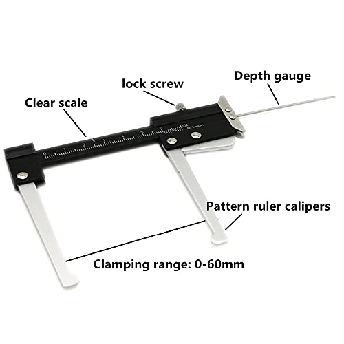 Calibrador medición grosor disco de freno 0-60mm miniatura 2