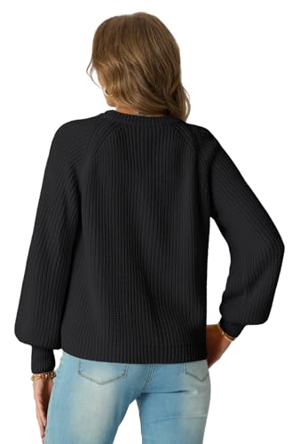 GRECERELLE Women's Chunky Open Front Sweater Long Sleeve Button Knit Short Loose Cardigan Outerwear, S-2XL4