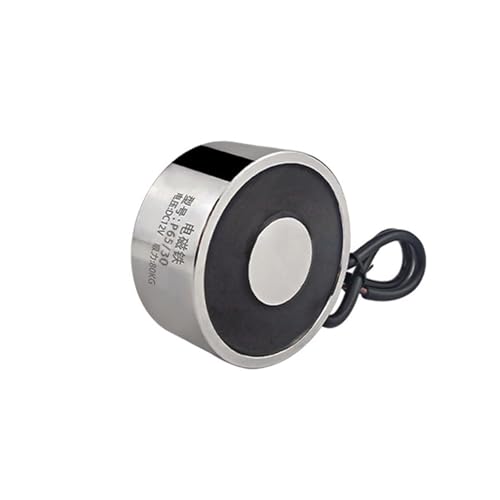 Electroimán de DC12V 24V solenoide redondo P65 30 con capacidad de sujeción para elevación de 80Kg 2