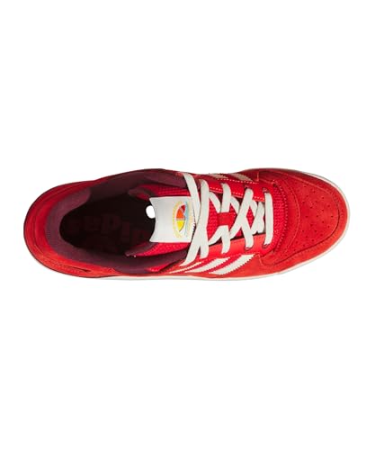 Image of adidas Originals Men Leather Forum Low CL Casual Shoe RED /Owhite /GUM3 (UK-12)