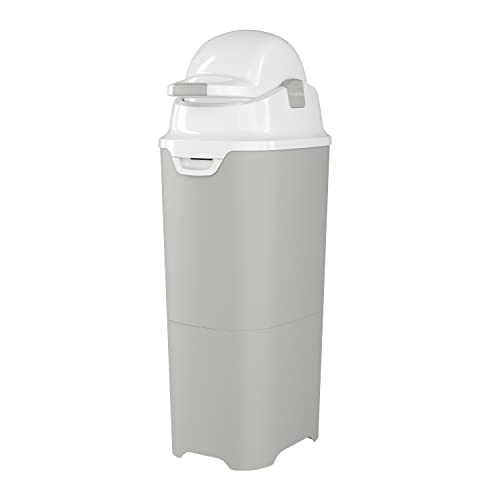 Foundations Premium Tall Diaper Pail with Airtight Lid, Diaper Disposal for Childcare Centers and Home Use (Gray)