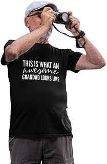 This Is What An Awesome Grandad Looks Like - Mens Novelty Tshirt - Funny/Joke/Gift - Family Gift Grandpa Christmas
