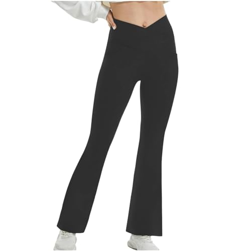 Generico Pantalones de yoga para mujer Push Up Pantalones de chándal de mujer Seamless Yoga Pants Flare Leggins Gimnasio Mallas Mate Slim Fit Pantalones Pierna Ancha Talla Grande para Gym Jogging