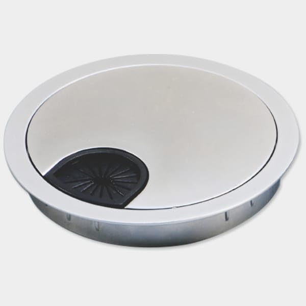 Cable Organizer, Zinc Plated White Finish, 60 mm Dia. and 58.6 mm Cutout, Die-Cast, for Cable Management, Pack of 1-image-9