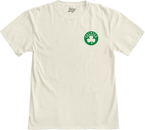 Image of Blue 84 NBA Unisex-Adult NBA Officially Licensed T-Shirt Ringspun Front /Back Ivory