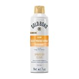 Gold Bond No Mess Clear Invisible Body Powder Spray, 7 oz., Absorbs Odor-Causing Sweat, Whole Body Deodorant Spray