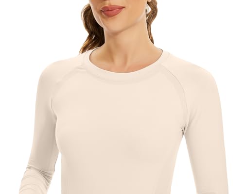 Image of MathCat Workout Shirts for Women Long Sleeve, Workout Tops for Women, Quick Dry Gym Athletic Tops,Seamless Yoga Shirts XS-XL