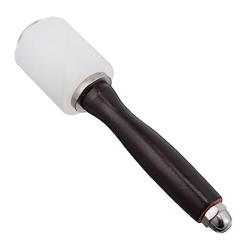 DOITOOL 1 Pc Martillo para tallar cuero martillo hecho a mano herramienta Elaboración martillo de nylon para cuero martillo de impresión de cuero martillo para marroquinería Madera Brown