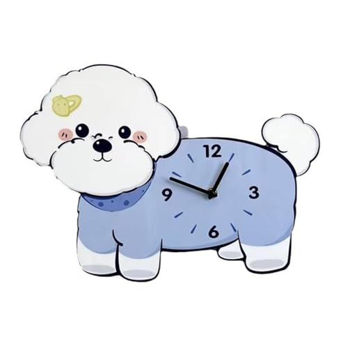 Horloge murale Bichon pour salon, pendule décorative salon - 7