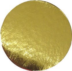 Enjay Round Gold Mono-Portion Pastry Board 3" (500 Pieces)