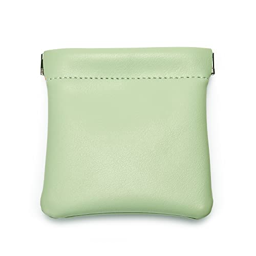 Woodten PU Leather Jewelry Travel Bag Leather Jewelry Pouch Christmas,Wedding Party Favor Gift Bag (L, Green)
