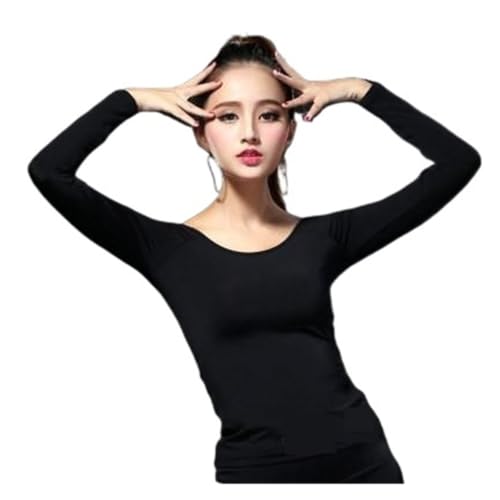 Robe d'entraînement de danse latine femme avec robe rumba samba taille adulte XXL noire