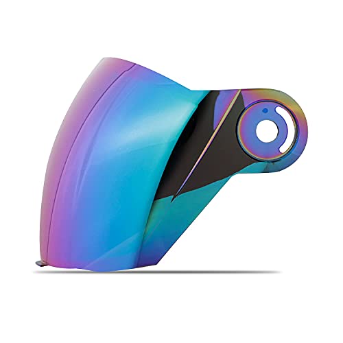 Image of Steelbird SBA-2 Helmet Visor Compatible for All SBA-2 and SBA-3 Model (Chrome Rainbow Visor)